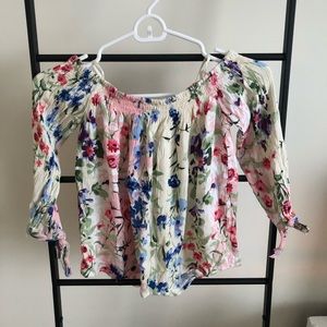 Floral Off the Shoulder Blouse